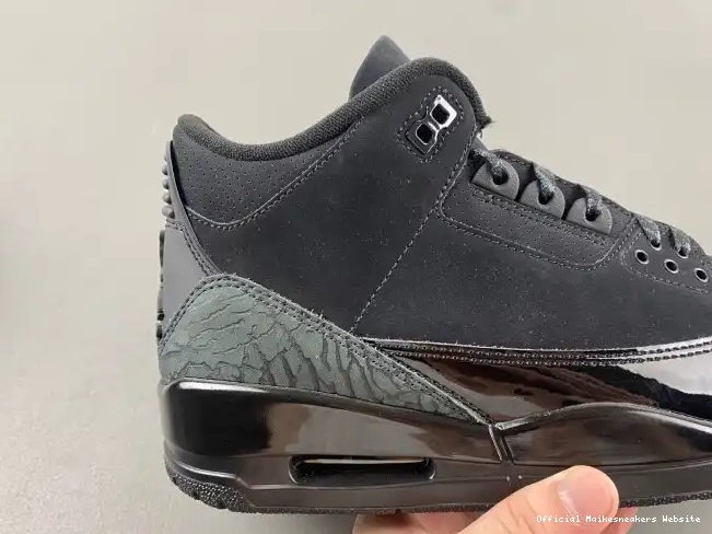 Official Maikesneakers Jordan Air 3 Black Cat CT8532-001 0621